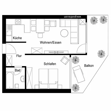 Appartement-residenz 10 バート・ザルツフレン